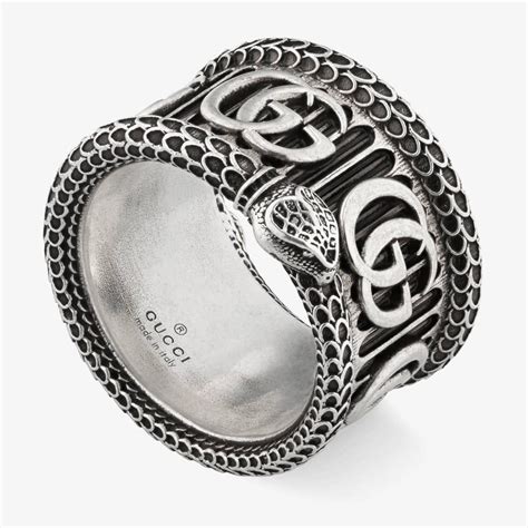 gucci snake and gg ring|Gucci ghost ring price.